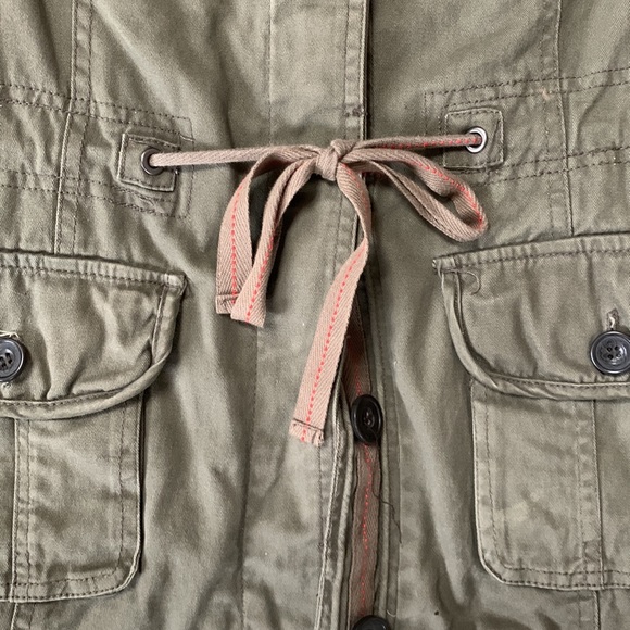 Green faux fur lined jacket - Picture 6 of 8